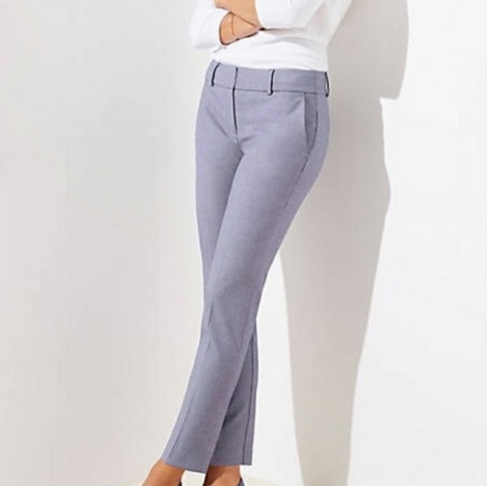 LOFT Ann Taylor Blue Pattern Marisa Pants 8P